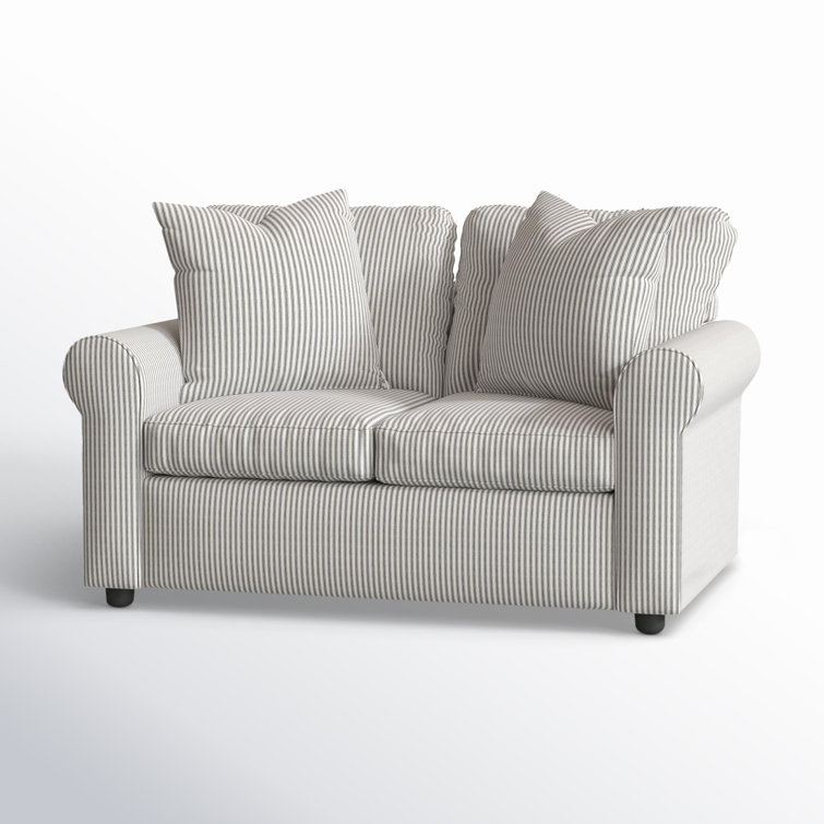 Warrington 60 Upholstered Loveseat Fabric Spinnsol Indigo Performance Twill